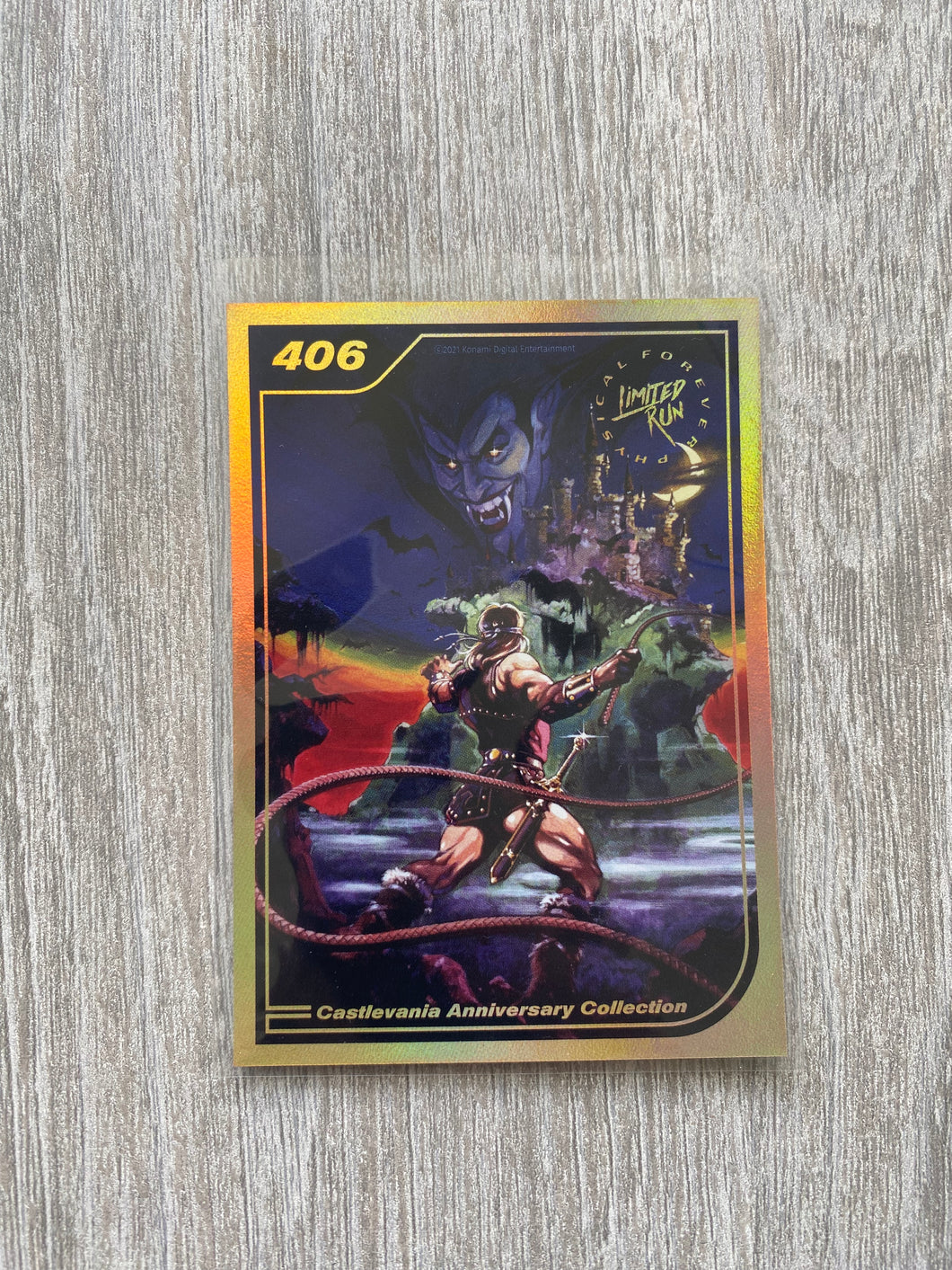 Gen2 #406 Gold Castlevania anniversary collection Limited run games Trading card