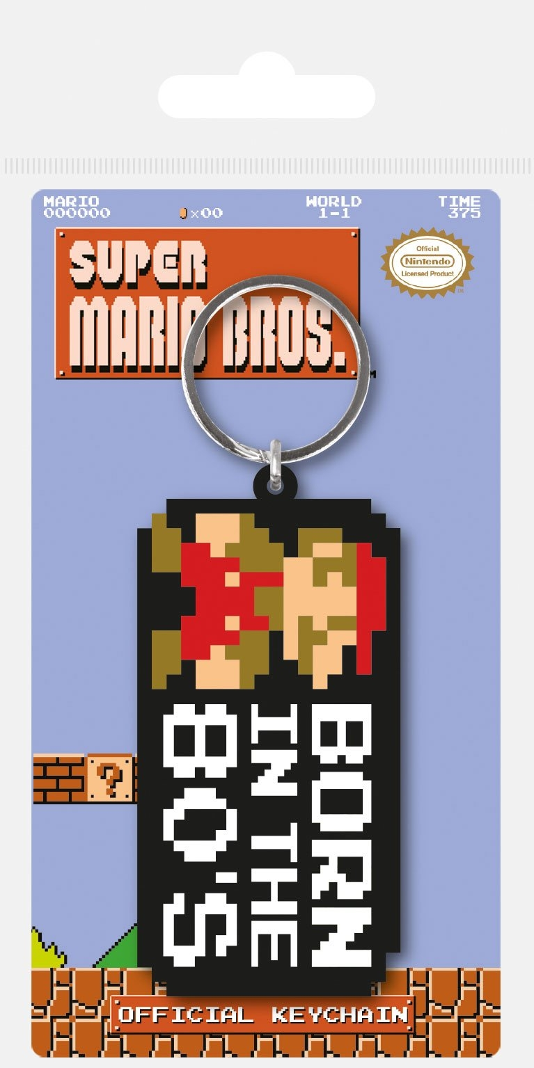 Super mario bros Born in the 80's Official keychain