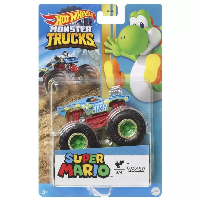 Hot wheels monster trucks Super mario Yoshi