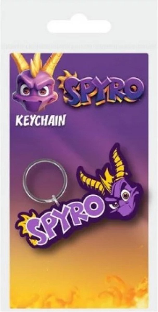 Spyro logo keychain