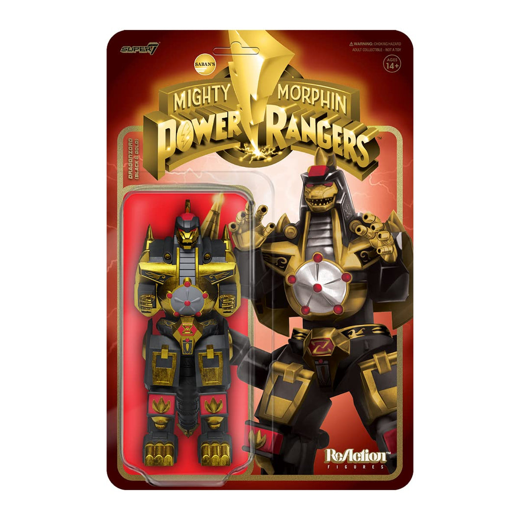 Super7 Mighty morphin Power rangers Dragonzord (Black & Gold)