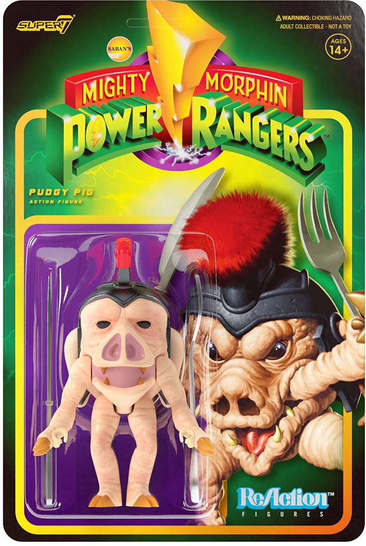 Super7 Mighty morphin Power rangers Pudgy pig