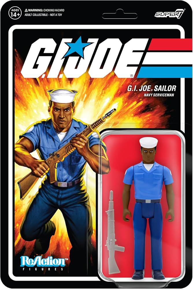 G.I. Joe ReAction Figures Wave 2 Navy serviceman (brown)
