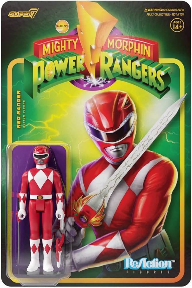 Super7 Mighty morhpin Power rangers Red ranger