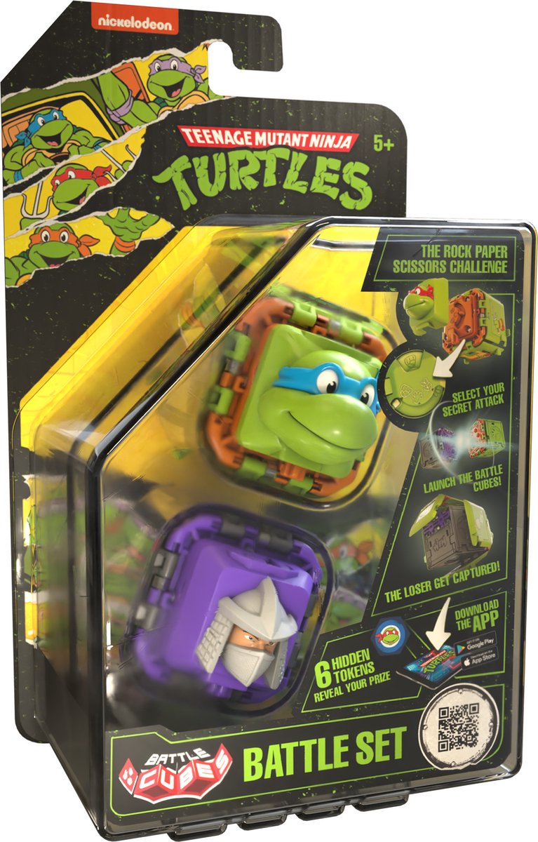 TMNT Battle cubes Battle set Leo vs Shredder