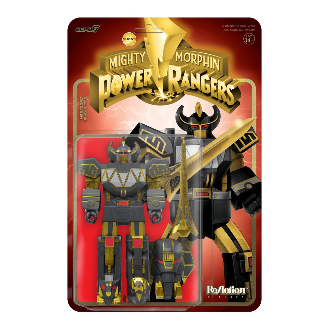 Super7 Mighty morhpin Power rangers Megazord (Black & Gold)