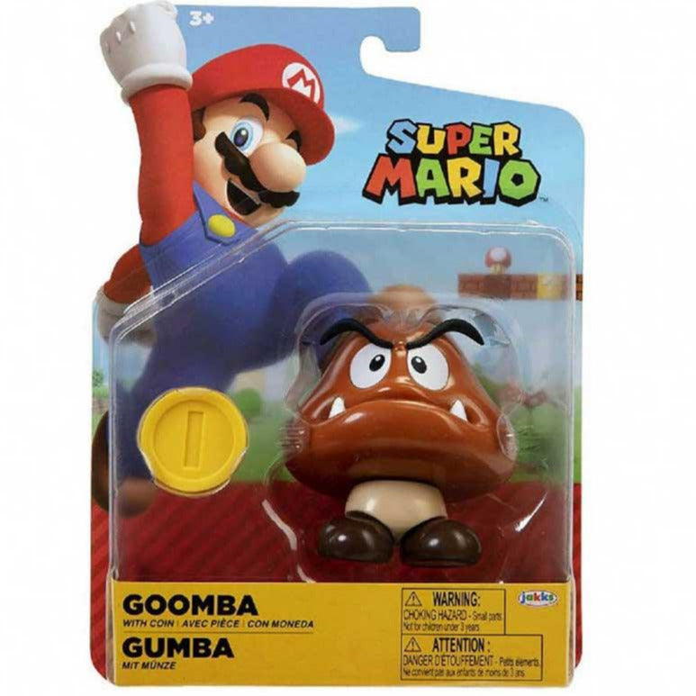Jakks Super Mario Goomba with coin 10cm figure