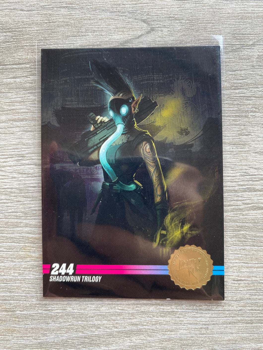 Series 3 #244 Gold Shadowrun trilogy Limited run games Trading card