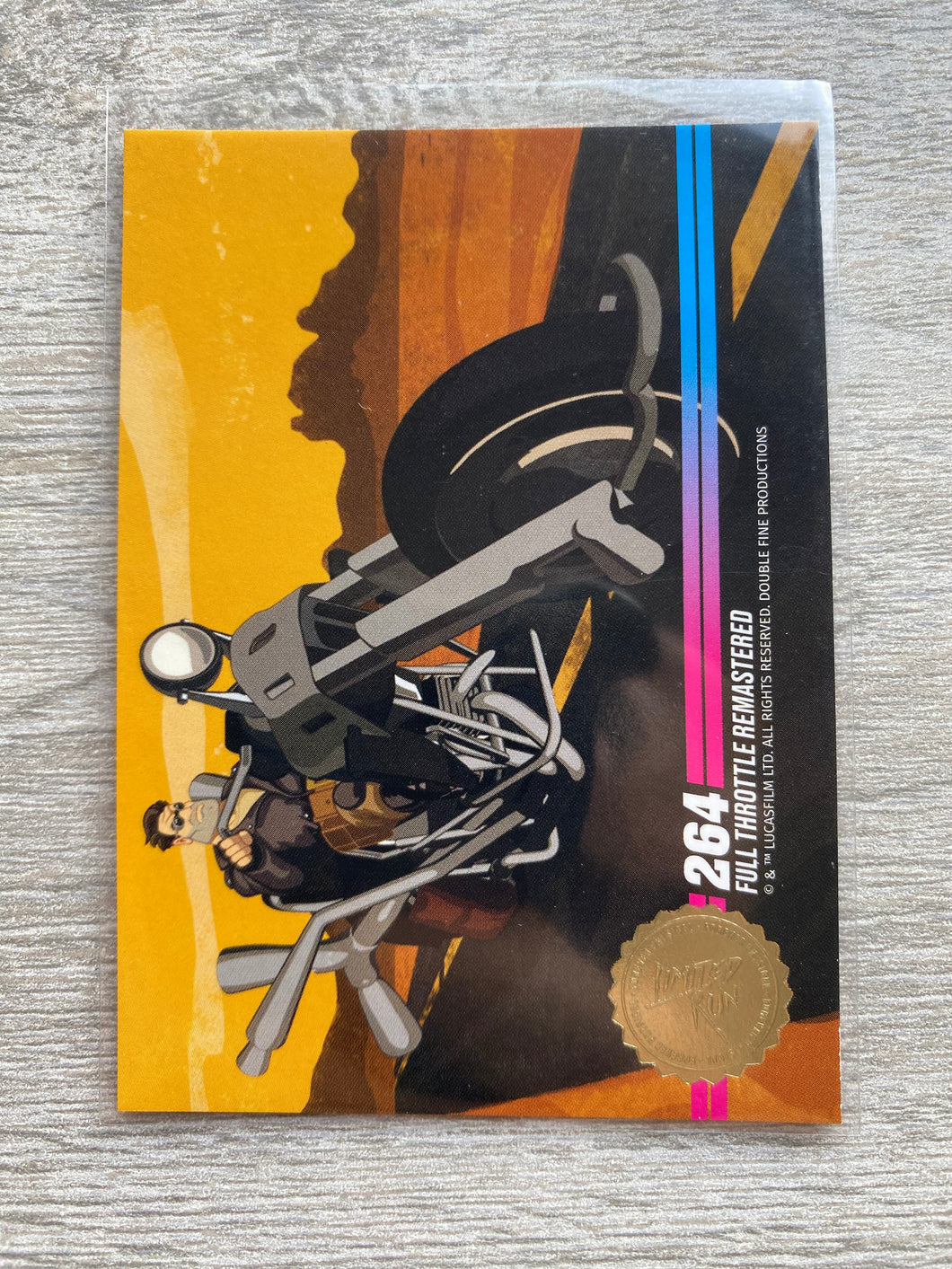 Series 3 #264 Gold Full throttle Remastered Limited run games Trading card