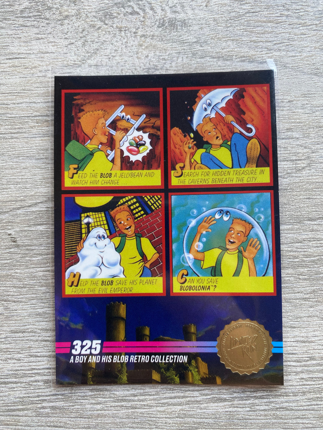 Series 3 #325 Gold A boy and his blob Retro collection Limited run games Trading card