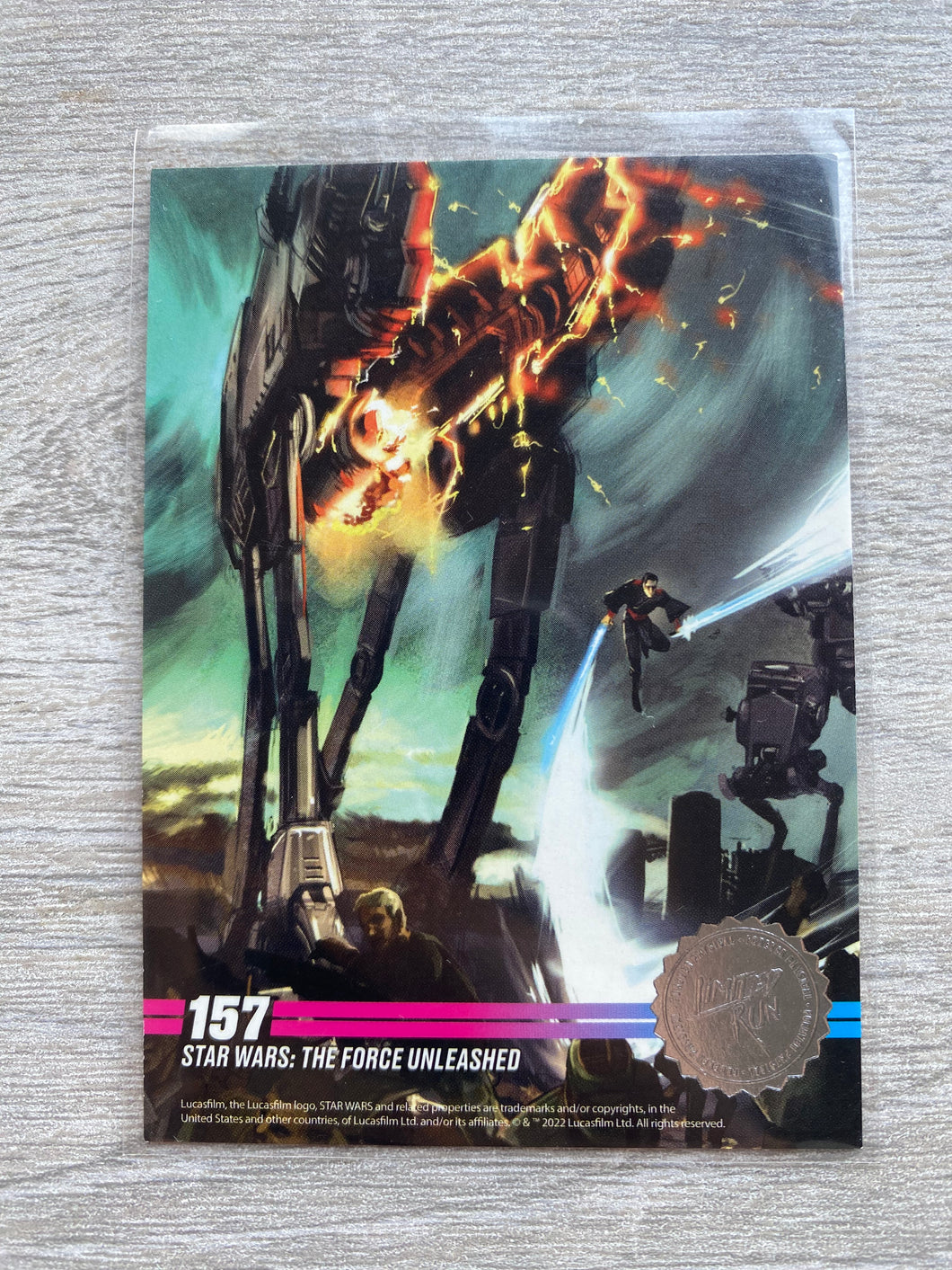 Series 3 #157 Silver Star wars The force unleashed Limited run games Trading card