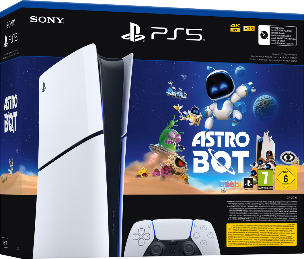 Sony Playstation 5 Console Digitaal Editie Pack + Astro Bot