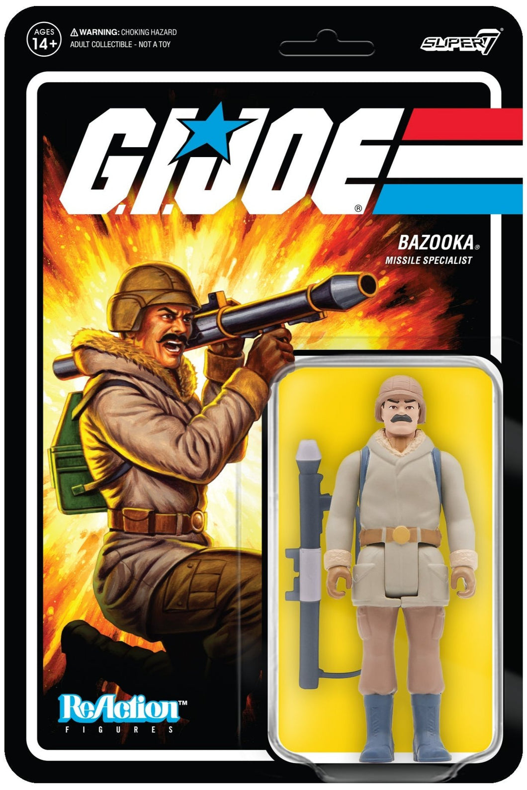 G.I. Joe ReAction Figures Wave 2 Bazooka (Arctic)