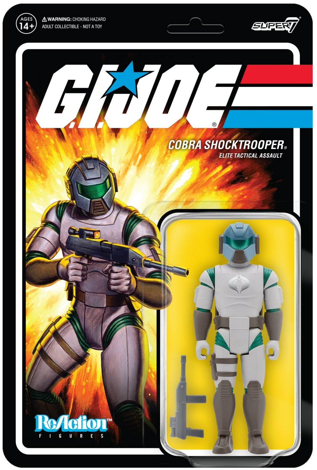 G.I. Joe ReAction Figures Wave 2 Cobra Shocktrooper (Rifle B)