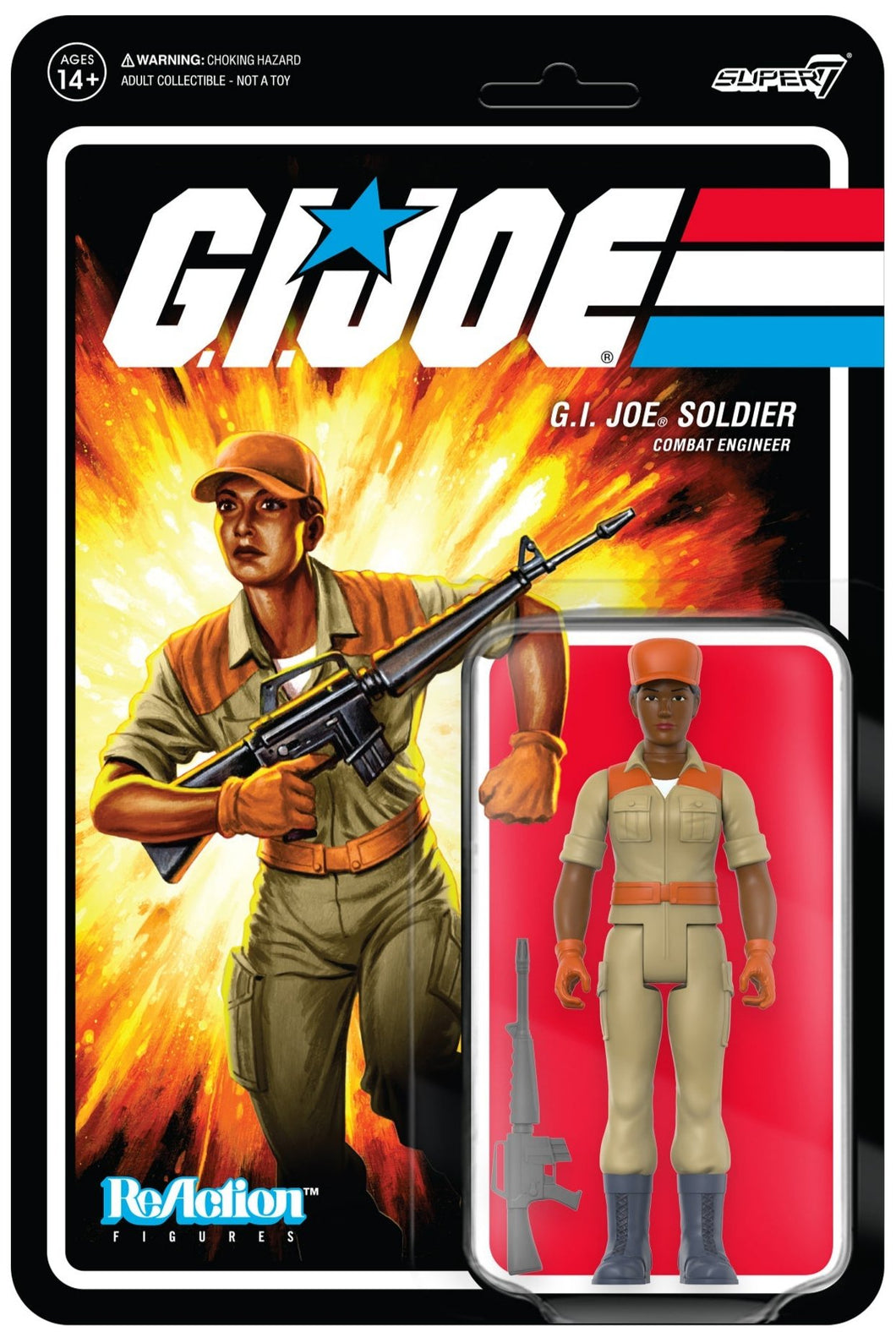G.I. Joe ReAction Figures Wave 3 Female Combat Engineer Short Hair (Brown)