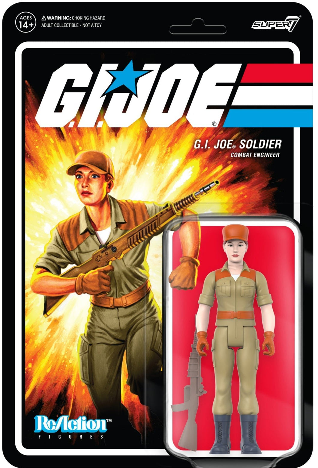 G.I. Joe ReAction Figures Wave 3 Female Combat Engineer Short Hair (Pink)
