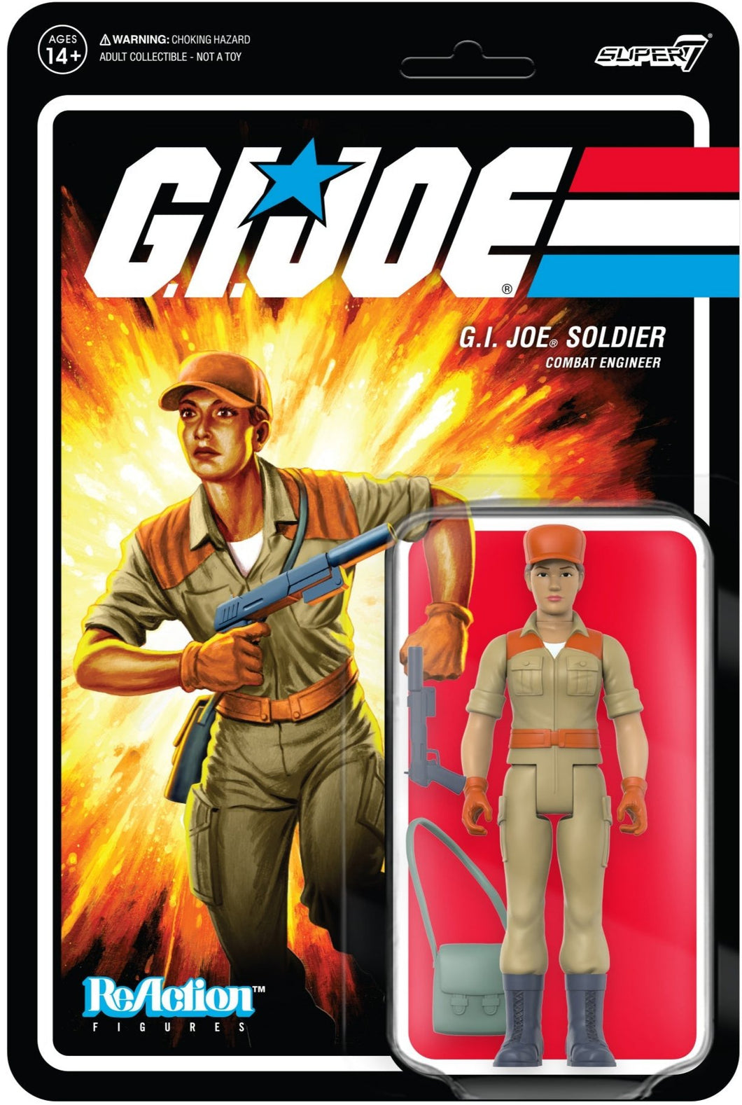 G.I. Joe ReAction Figures Wave 3 Female Combat Engineer Short Hair (Tan)