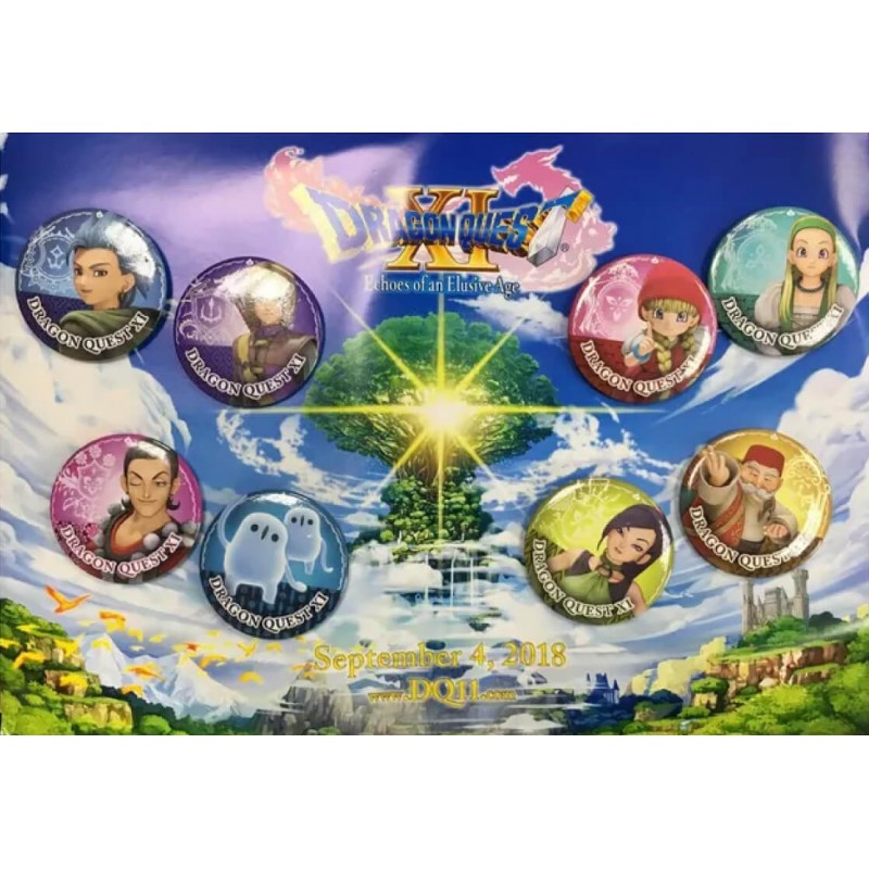 Dragon Quest XI: Echoes of an Elusive Age - Exclusive Pin Badges 8-Pack