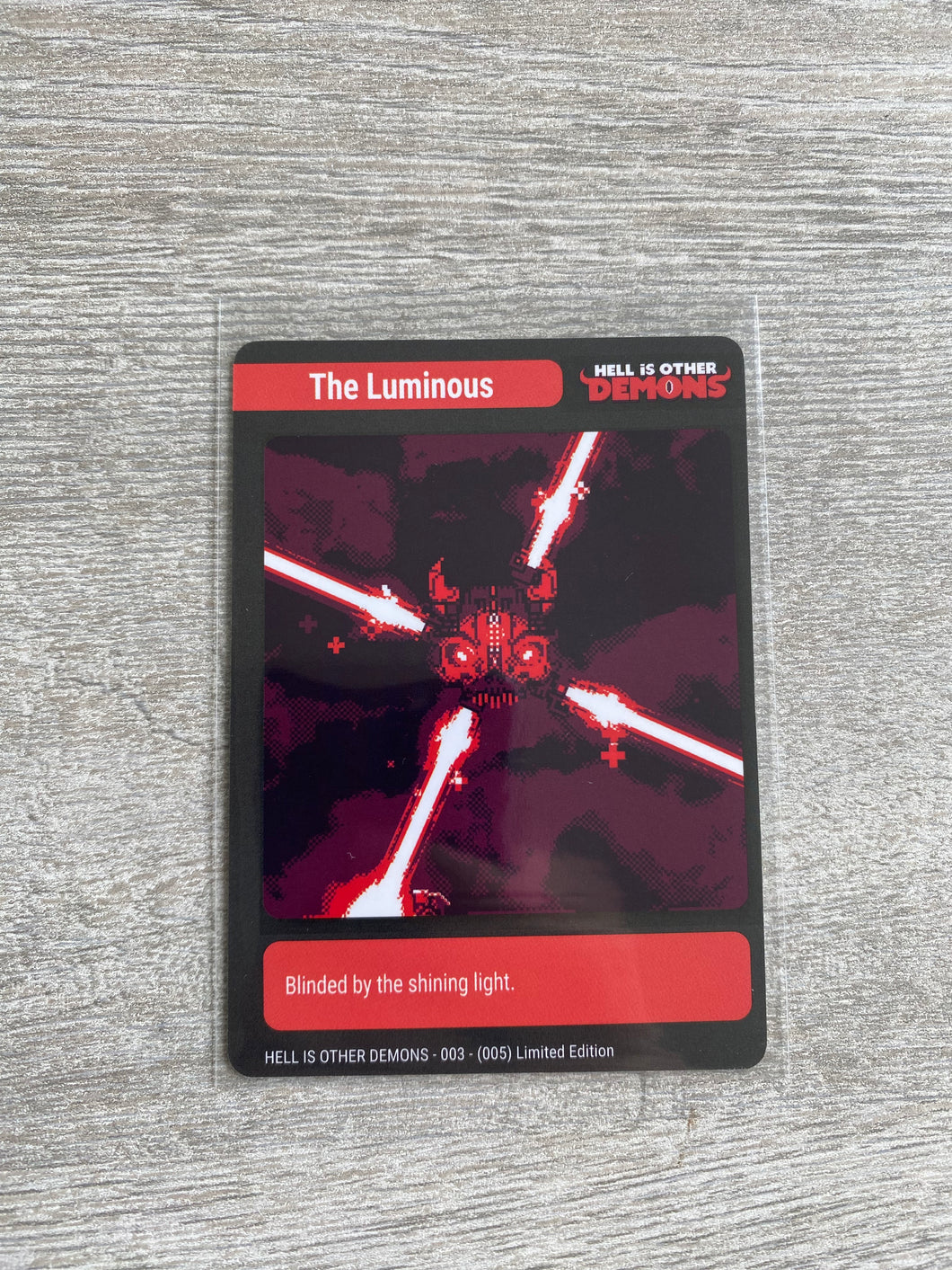 #003 Hell is other demon Super rare games Trading card