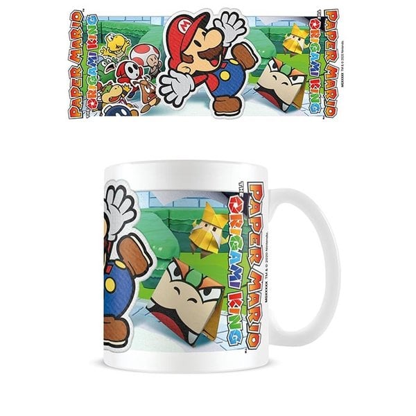 Paper Mario scenery cuty out mug