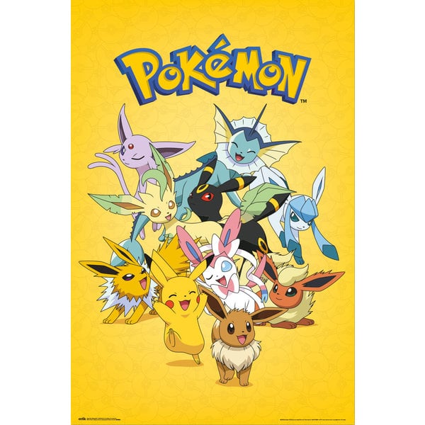 Pokémon Eevee evolutions Maxi poster  61 x 92cm