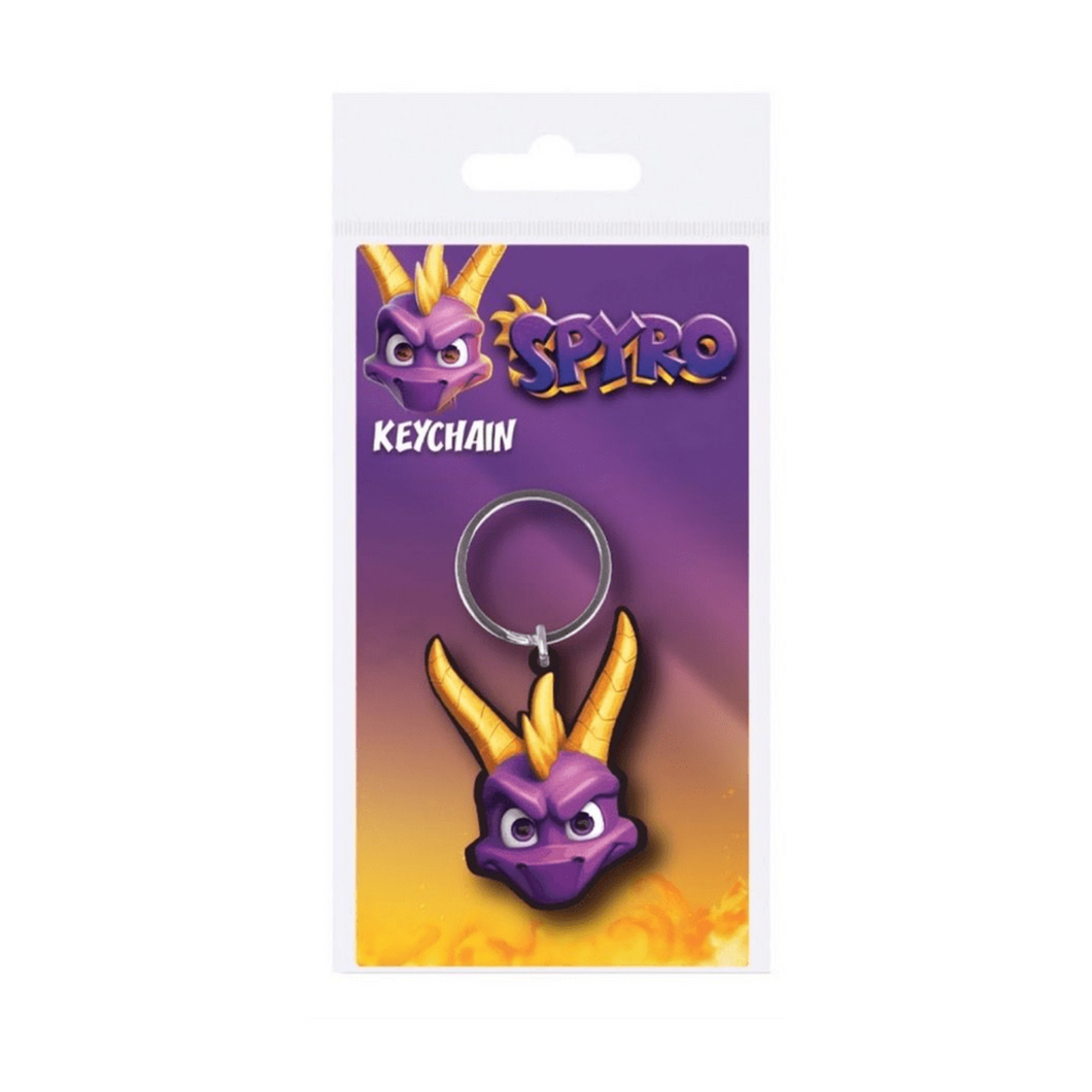 Spyro head keychain