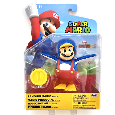 Penguin Mario with coin