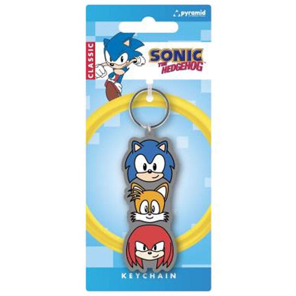 Sonic the hedgehog trio keychain
