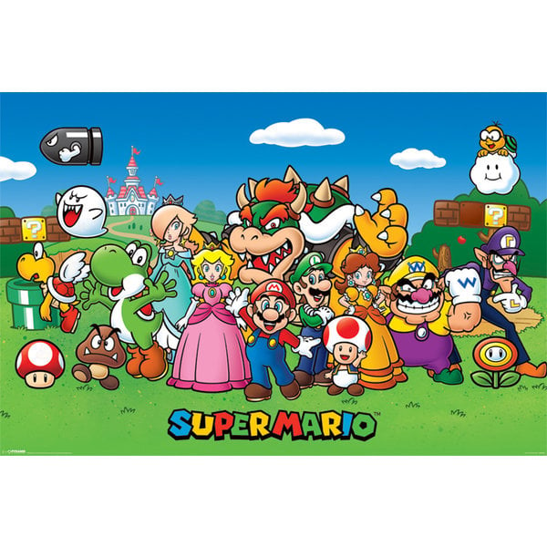 Super Mario characters Maxi poster 61 x 91cm