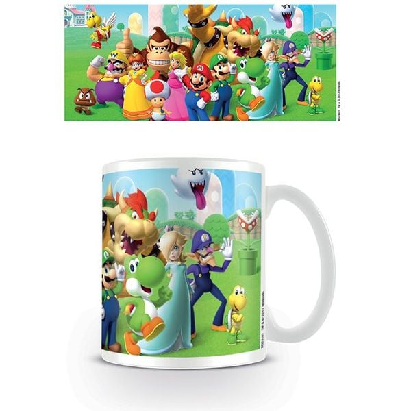 Super Mario mushroom kingdom mug