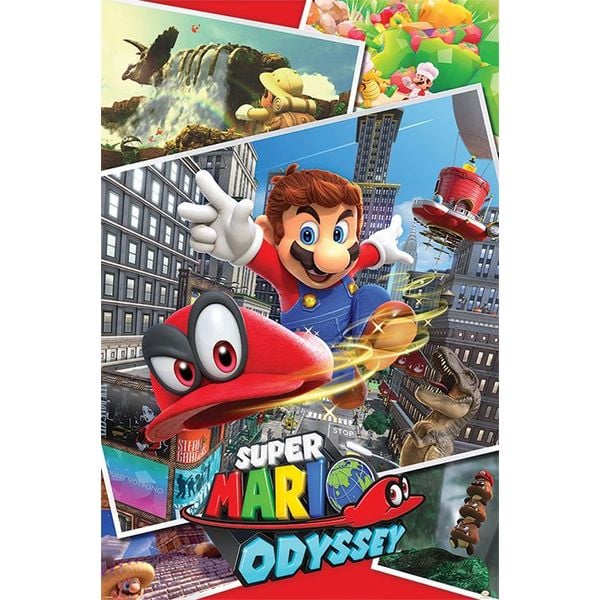 Super Mario odyssey collage Maxi poster 61 x 91cm