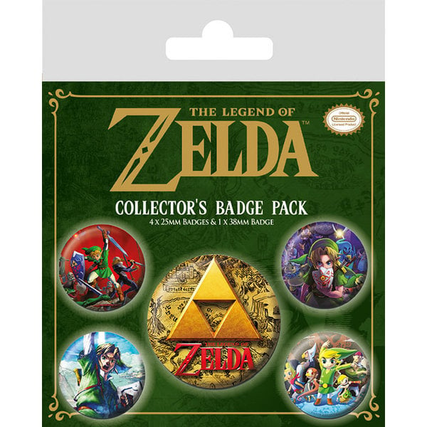 The legend of Zelda Collector's badge pack