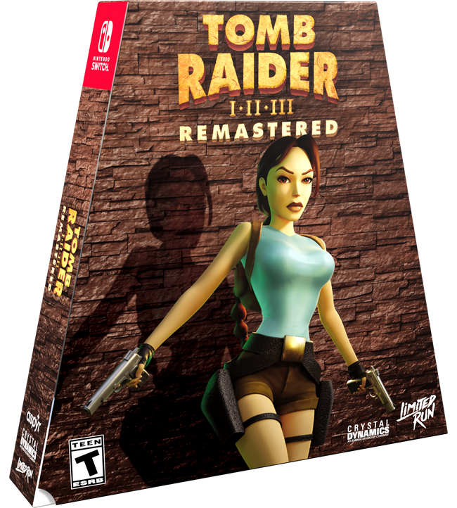 Tomb Raider I-III Remastered Convention Exclusive Limited run games NSW