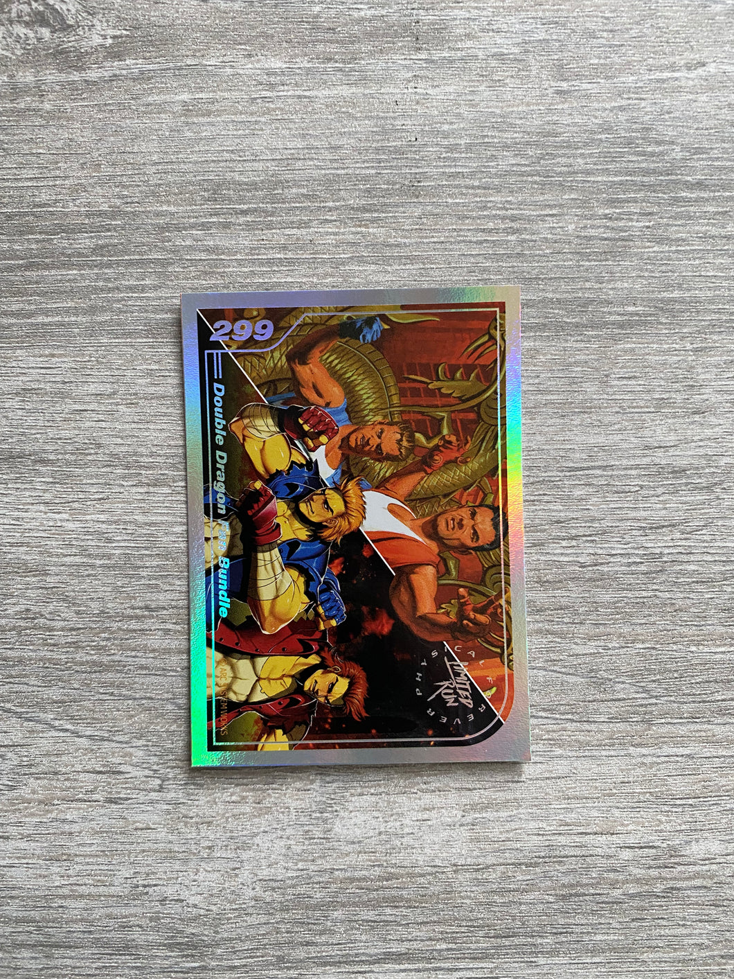 Gen2 #299 Silver Double dragon Fan bundle Limited run games trading card