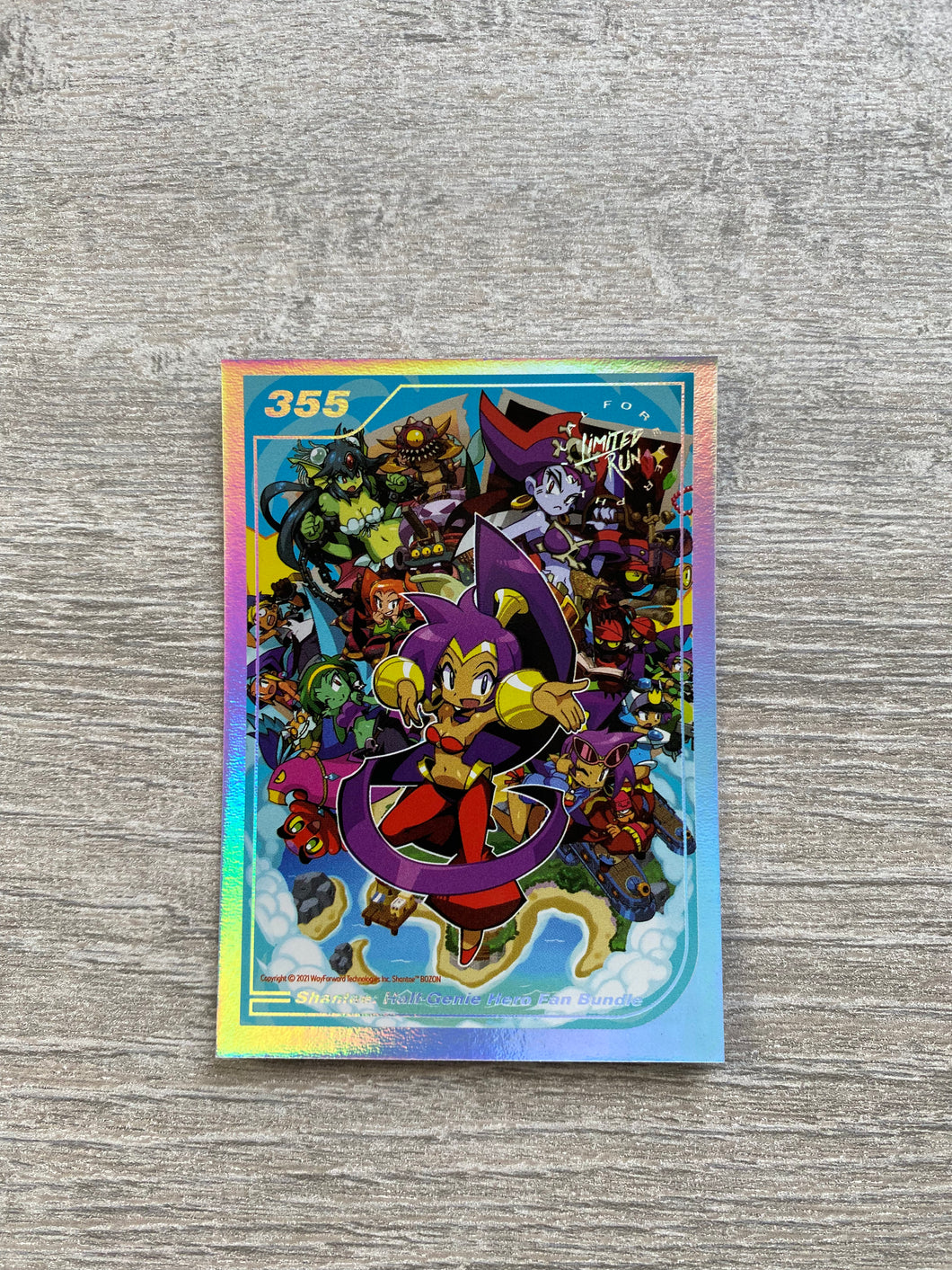 Gen2 #355 Silver Shantae Half-genie Hero Fan bundle Limited run games Trading card