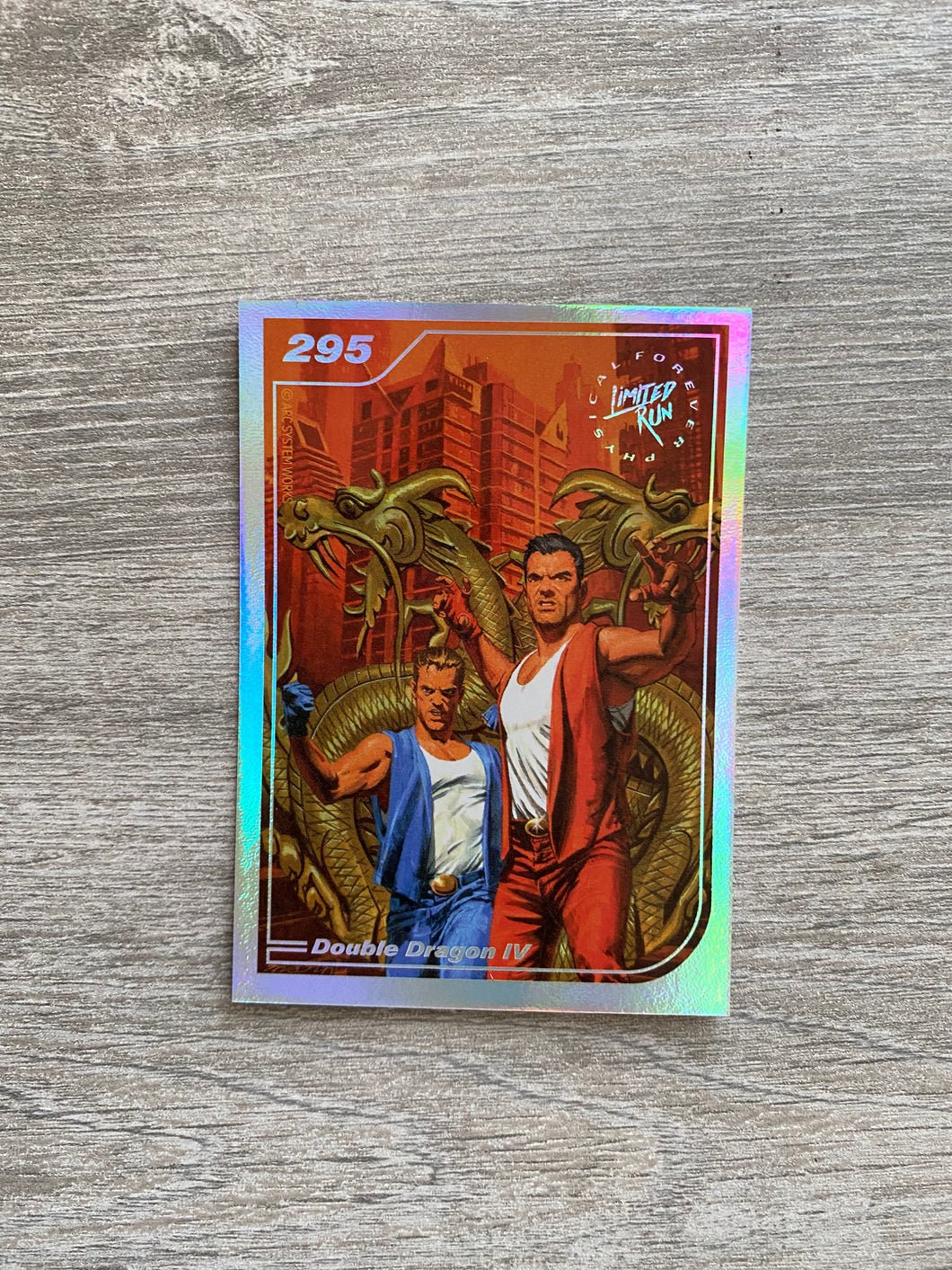 Gen2 #295 Silver Double dragon IV Limited run games trading card