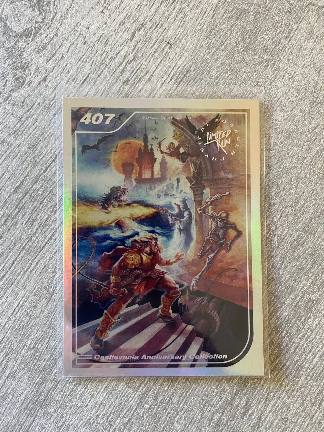 Gen2 #407 Silver Castlevania Anniversary collection Limited run games Trading card