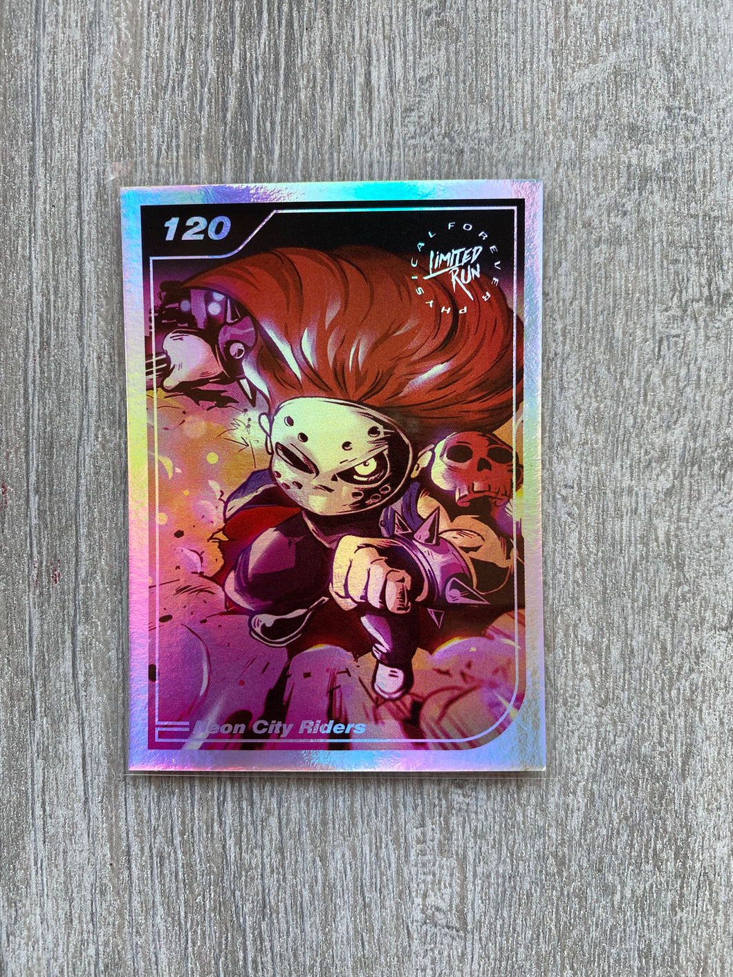 Gen2 #120 silver neon city riders Limited run games Trading card