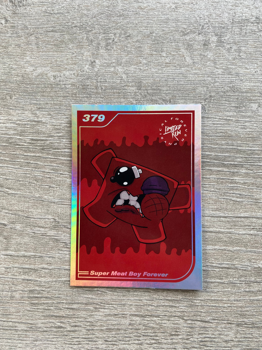 Gen2 #379 Silver Super meat boy forever Limited run games Trading card
