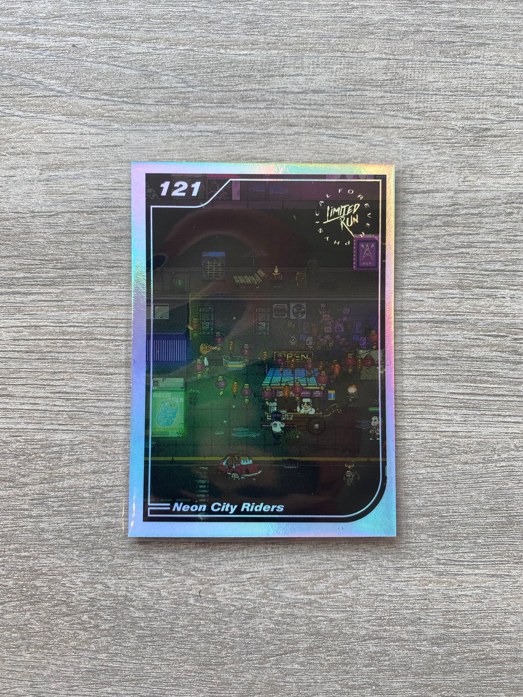 Gen2 #121 silver Neon city riders Limited run games Trading card