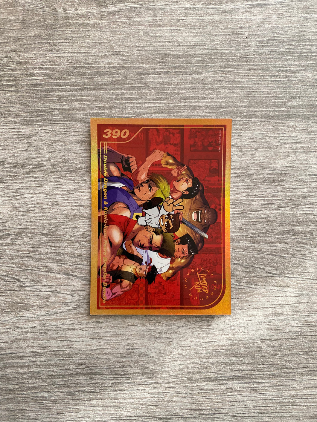 Gen2 #390 Gold Double dragon & Kunio-kun Limited run games Trading card