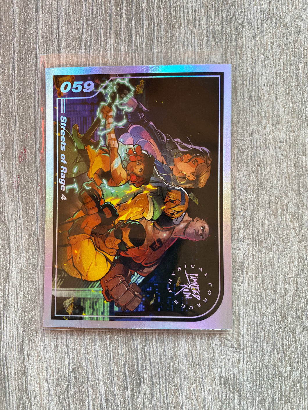 Gen2 #059 silver Streets of rage 4 Limited run games Trading card