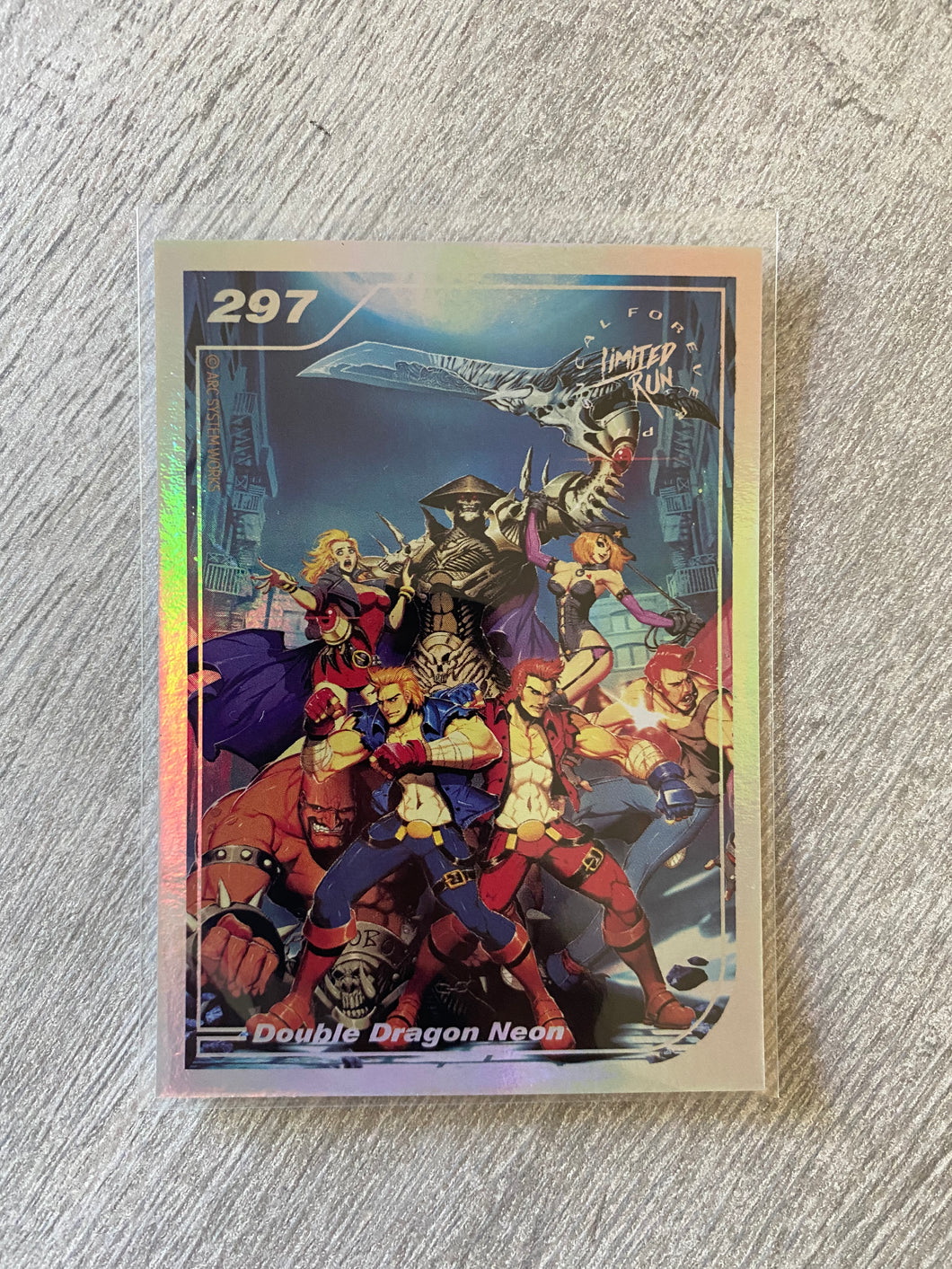 Gen2 #297 Silver Double dragon neon Limited run games Trading card