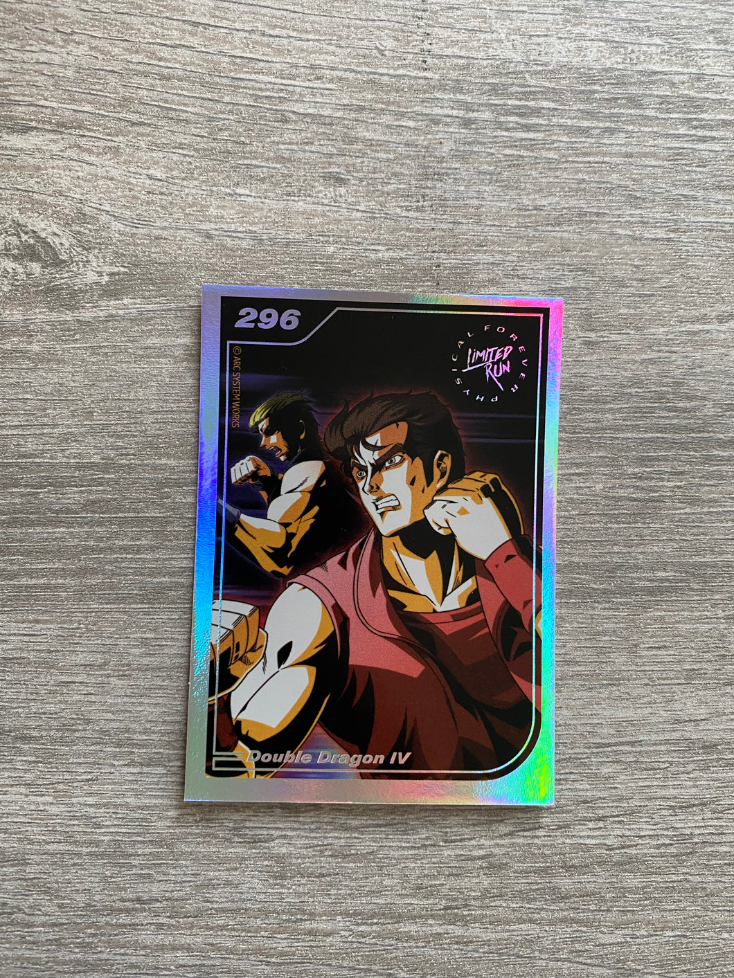 Gen2 #296 Silver Double dragon IV Limited run games trading card